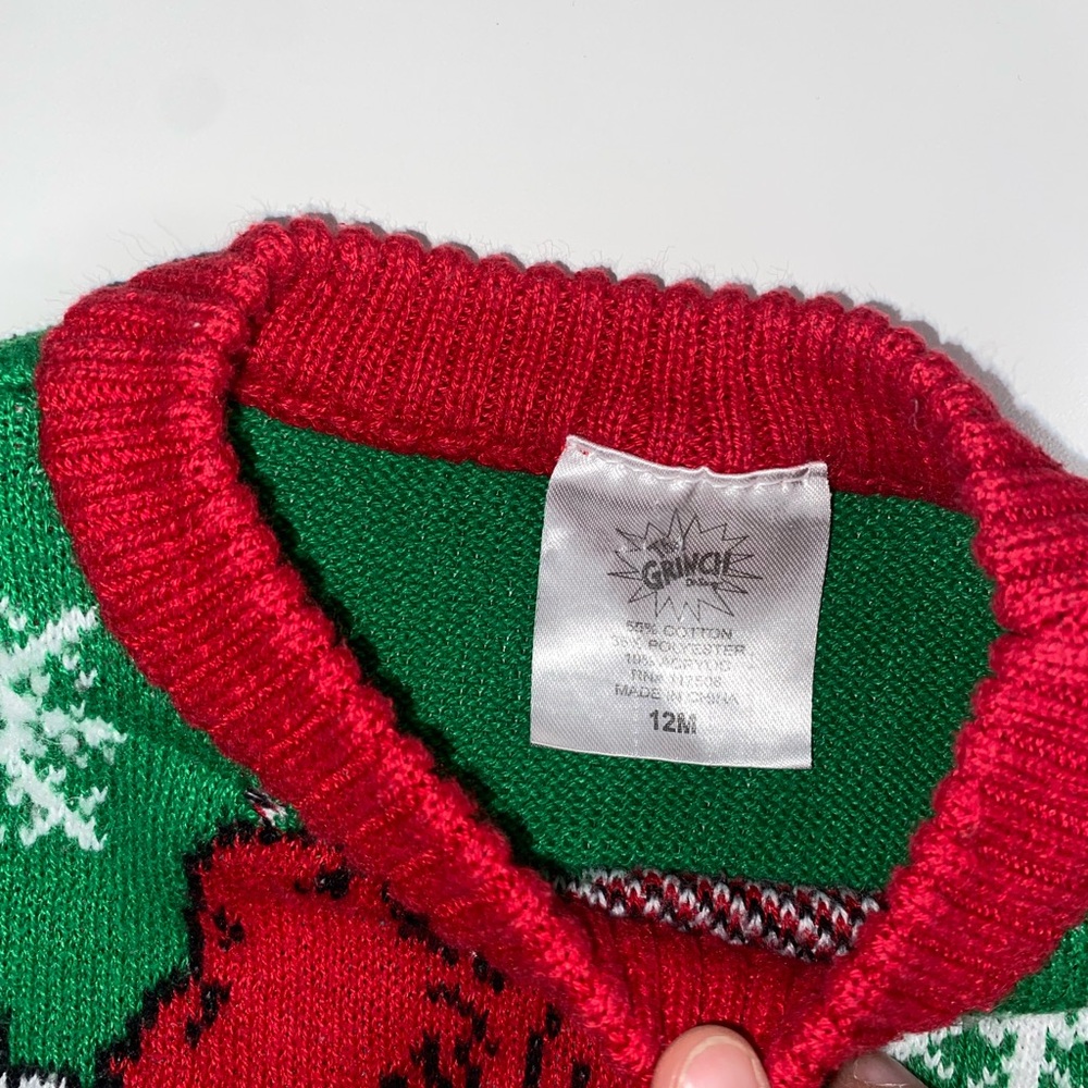 The Grinch Kids Christmas Sweater - Picture 3 of 5